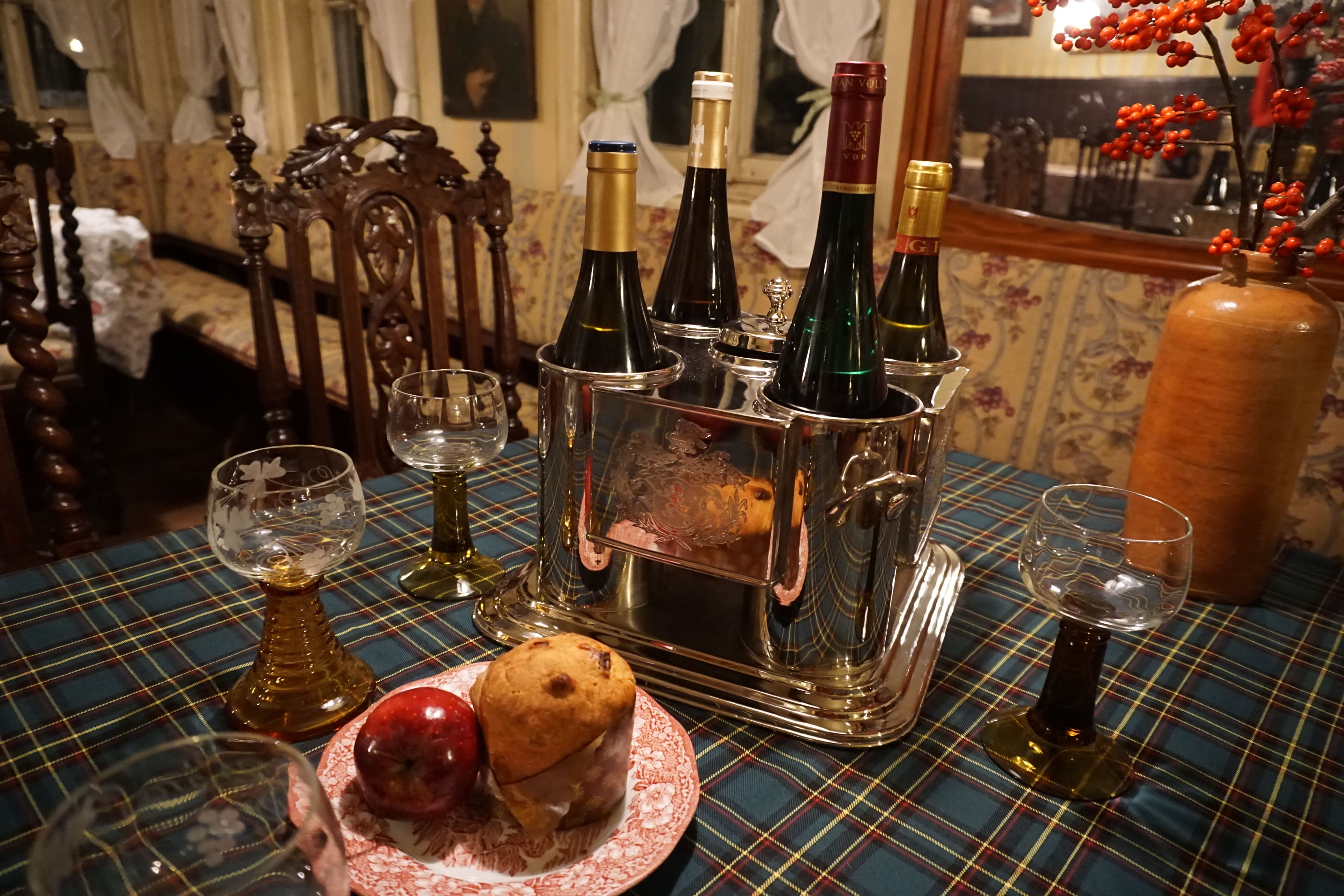 Weinkühler für 4 Flaschen Silber (the quartet)