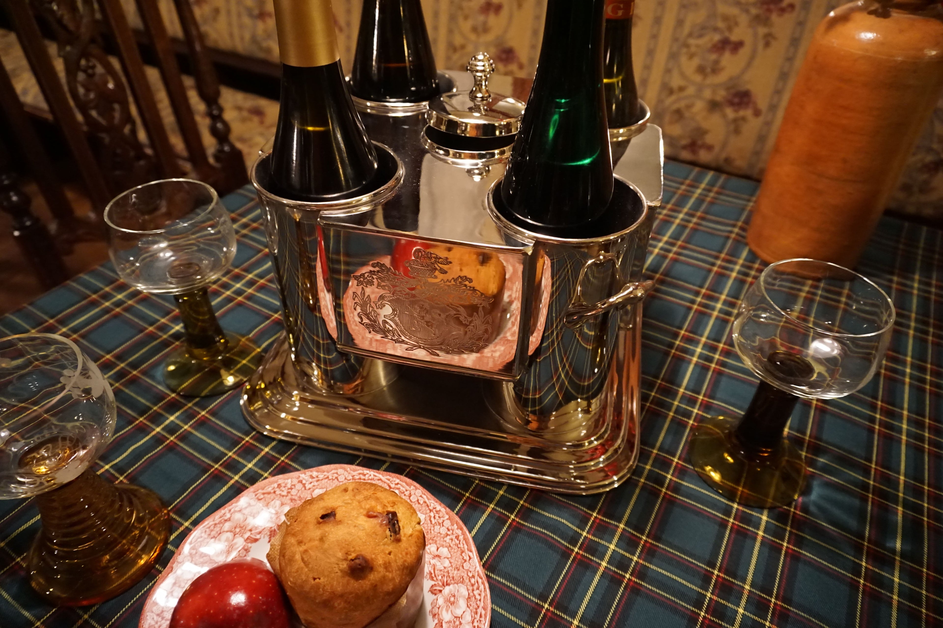 Weinkühler für 4 Flaschen Silber (the quartet)