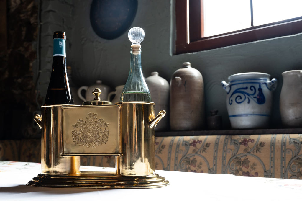 Weinkühler für 2 Flaschen Gold (elegant gold)