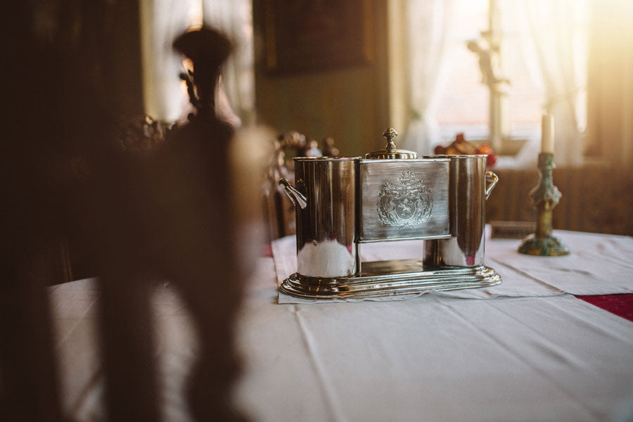 Weinkühler für 2 Flaschen Silber (the classic)